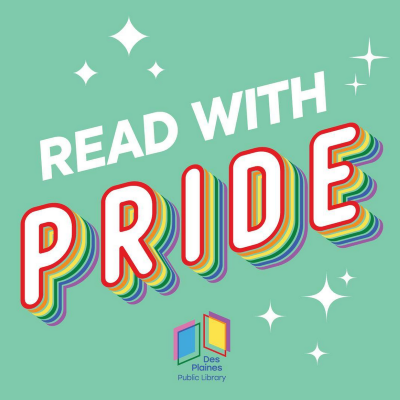 Read With Pride with stars and rainbow lettering.