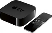 Apple TV 4K device and controller