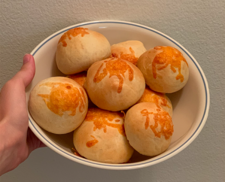 cheese buns in bowl